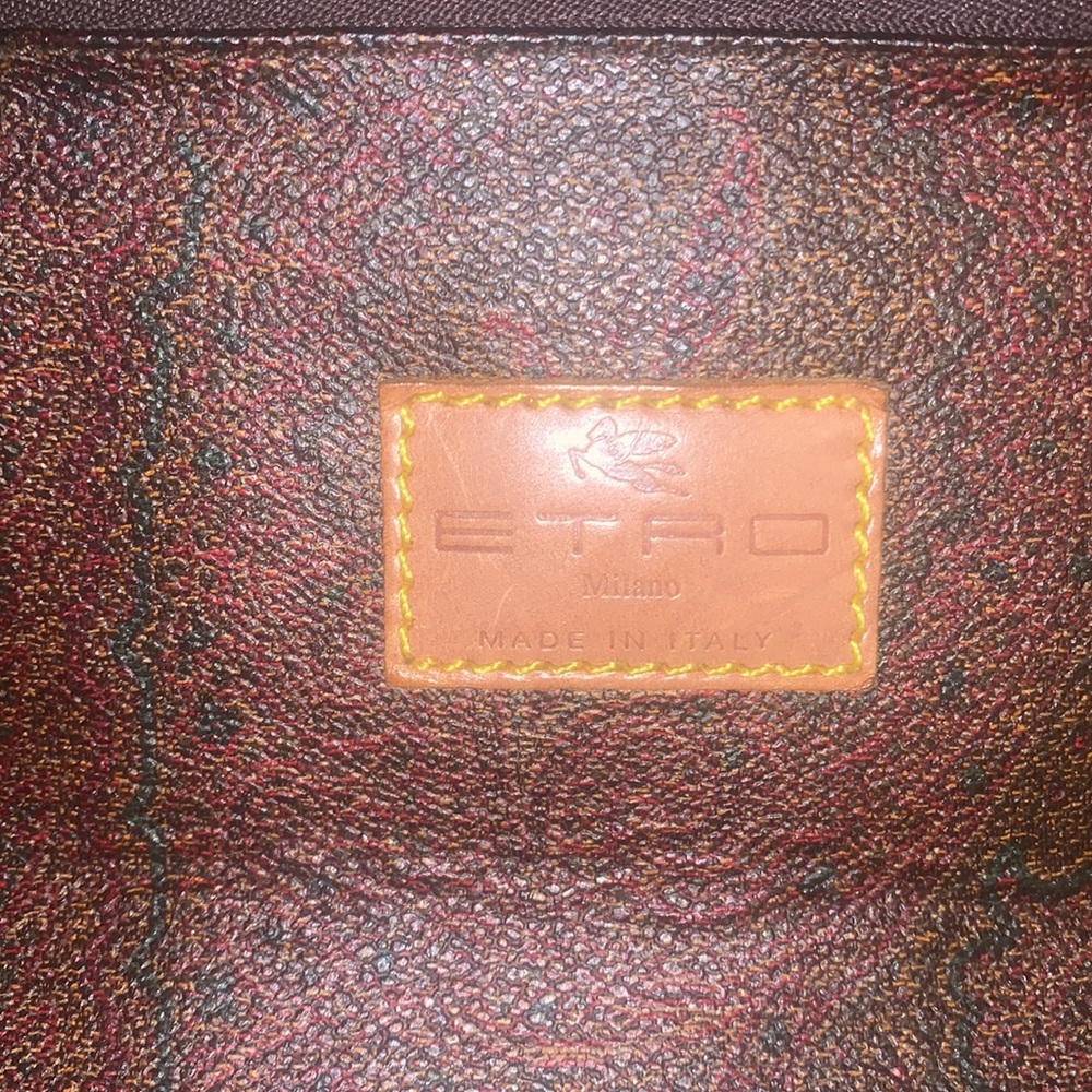 ETRO Milano speedy style handbag. Paisley pattern - Picture 9 of 12